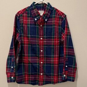 Crewcuts Boys Channing Tartan Button Down Shirt